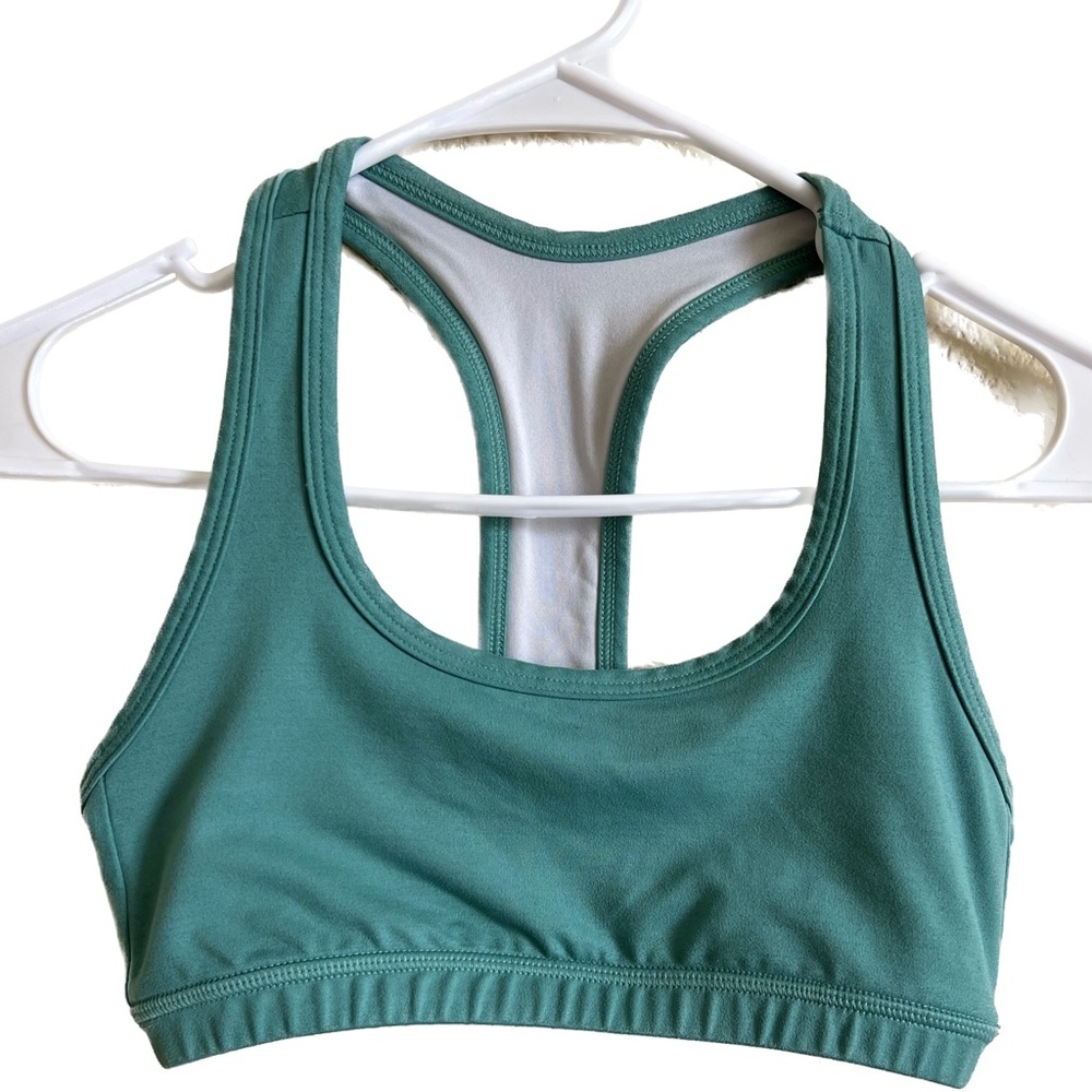 Fleo Teal Green Racerback Sports Bra